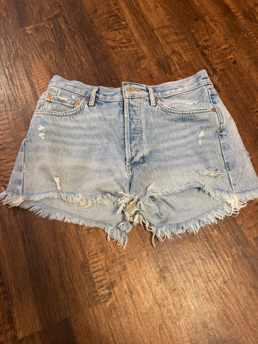 Agolde cut off denim short size 27